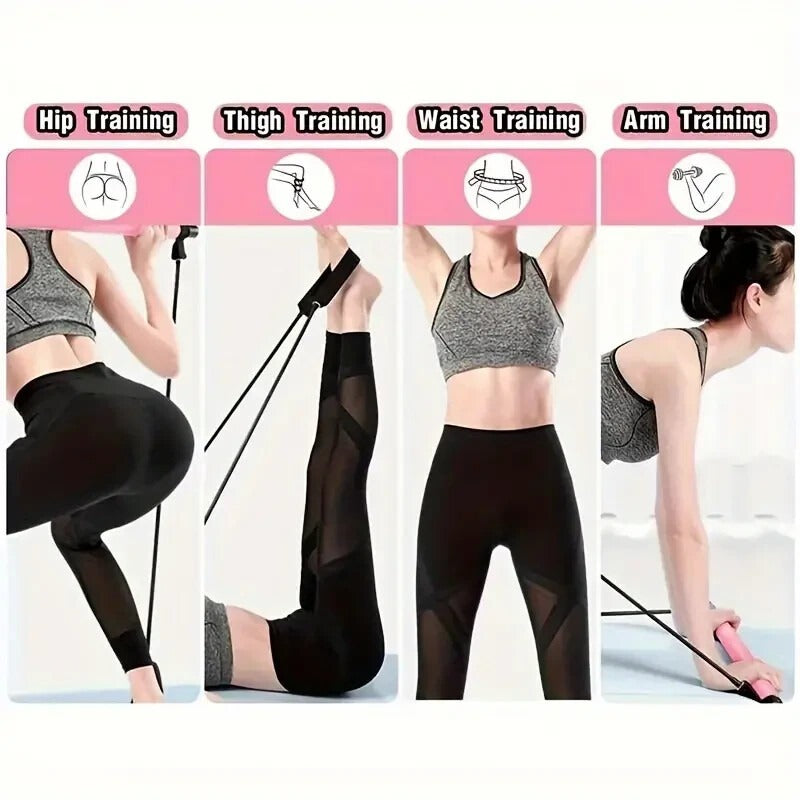 Transform Your Home Workouts with the Pilates Bar Kit with Resistance Bands - VibeDroid