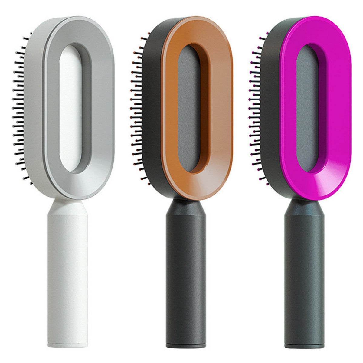Self Cleaning Hair Brush: Effortless Brushing and Care for Healthy Hair - VibeDroid