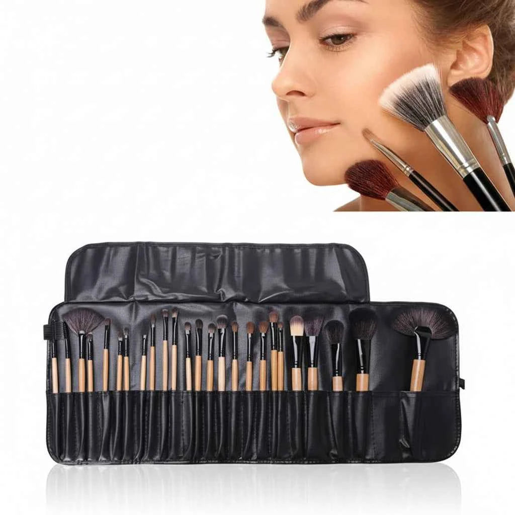 Professional Makeup Brush Set - 24 Pieces for Flawless Application