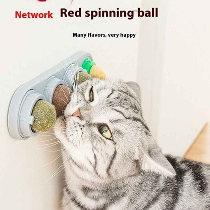 4 In 1 Catnip Ball Toy: The Ultimate Dental Care & Fun for Your Feline - VibeDroid