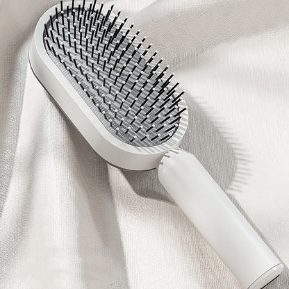 Self Cleaning Hair Brush: Effortless Brushing and Care for Healthy Hair - VibeDroid