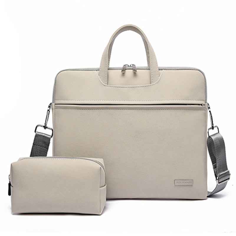 Chic PU Leather Laptop Bag for Women - Stylish and Functional Briefcase