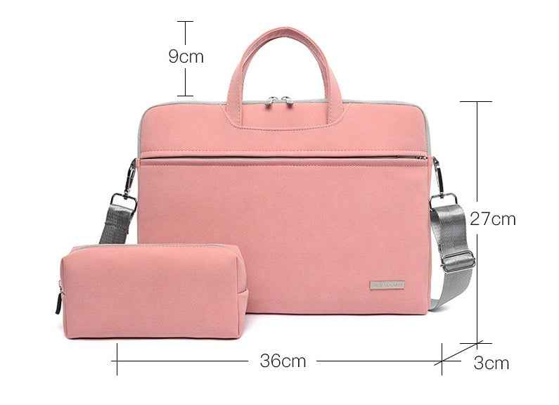 Chic PU Leather Laptop Bag for Women - Stylish and Functional Briefcase