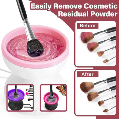 Effortless Electric Makeup Brush Cleaner for Spotless Beauty Tools - VibeDroid