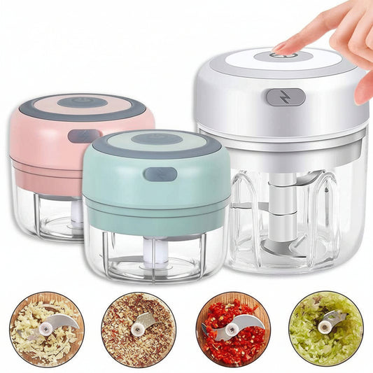 Mini Electric Garlic Chopper: Your Essential Kitchen Assistant for Quick and Easy Meal Prep - VibeDroid