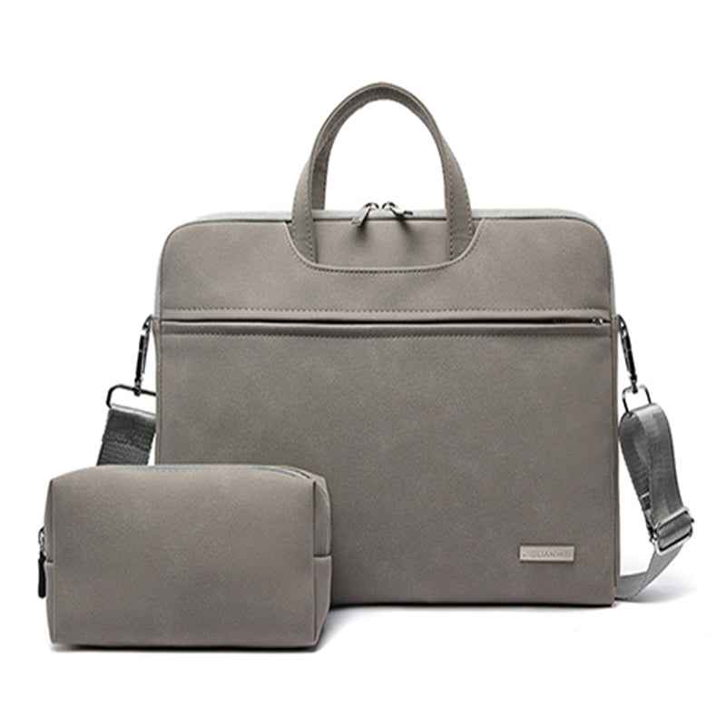 Chic PU Leather Laptop Bag for Women - Stylish and Functional Briefcase