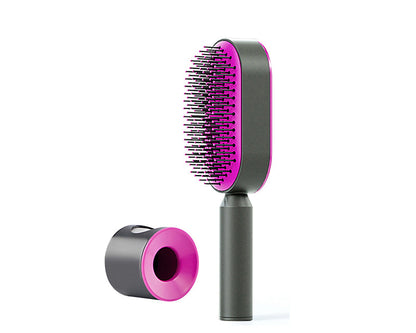 Self Cleaning Hair Brush: Effortless Brushing and Care for Healthy Hair - VibeDroid