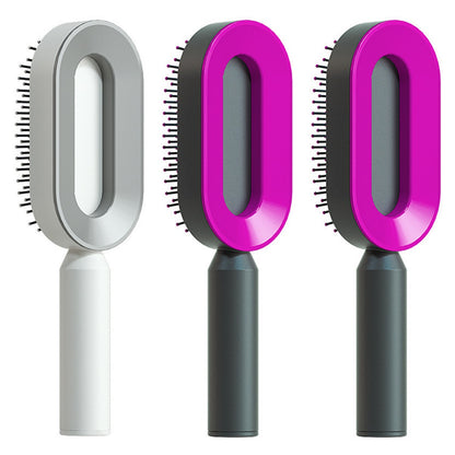 Self Cleaning Hair Brush: Effortless Brushing and Care for Healthy Hair - VibeDroid