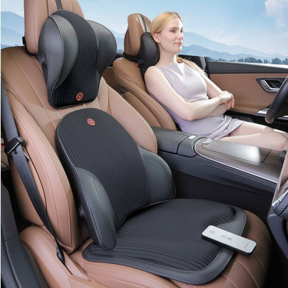 Car Headrest Electric Massage Lumbar Support Cushion