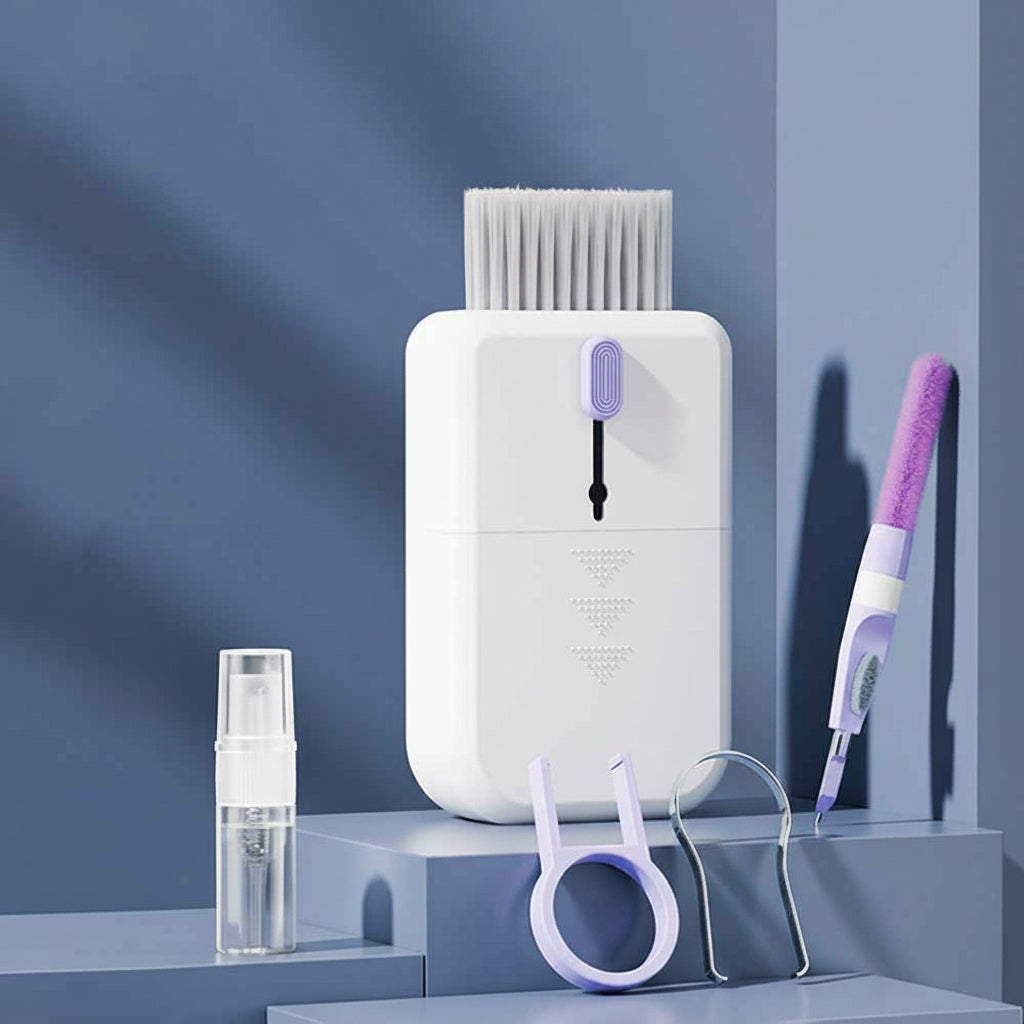 Portable 11 In 1 Multifunctional Cleaning Kit Computer Keyboard Cleaner Phone Screen Clean Tools Earphone Clean Brush With Storage Box