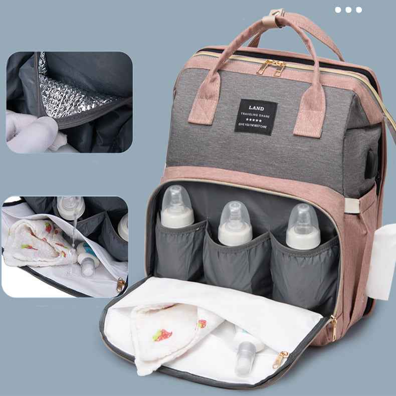 Insulated Baby Crib Backpack – Stylish, Versatile, and Perfect for New Mums - VibeDroid