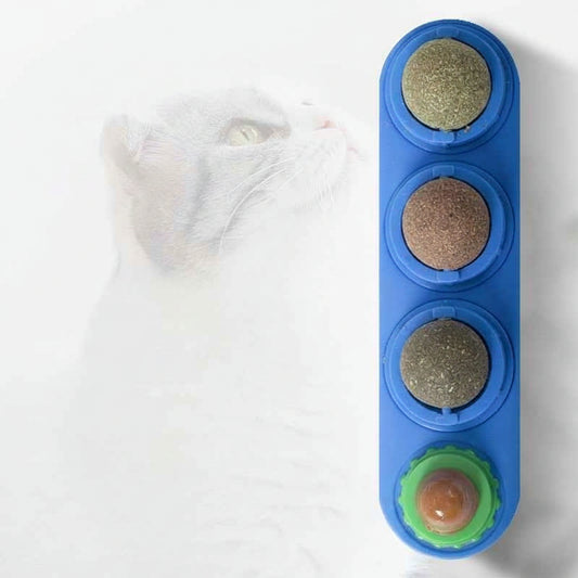4 In 1 Catnip Ball Toy: The Ultimate Dental Care & Fun for Your Feline - VibeDroid