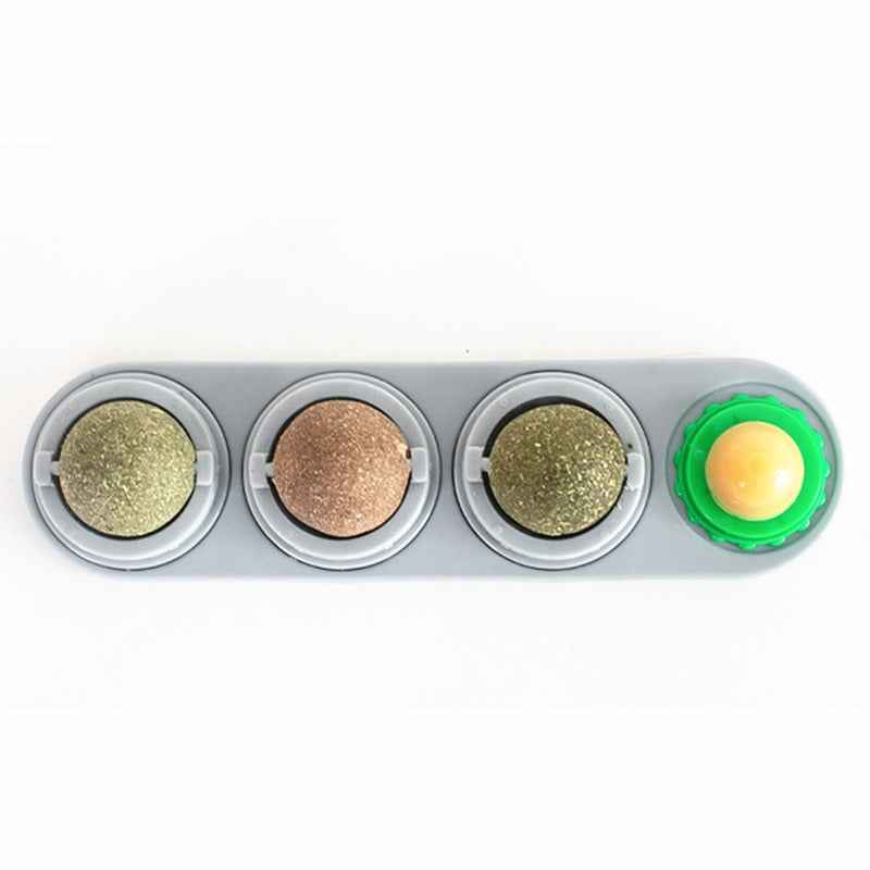4 In 1 Catnip Ball Toy: The Ultimate Dental Care & Fun for Your Feline - VibeDroid