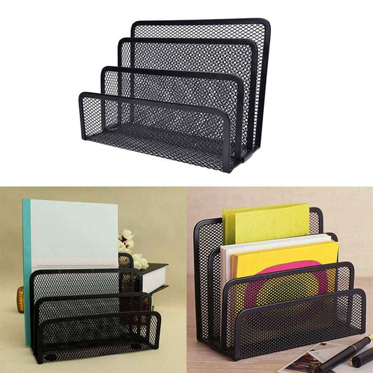 Book Shelves Desk-Organizer Office Mesh Home Metal 1pcs