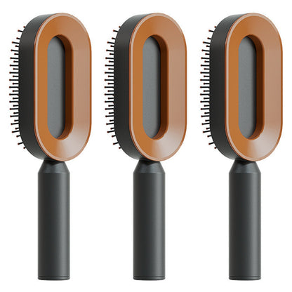 Self Cleaning Hair Brush: Effortless Brushing and Care for Healthy Hair - VibeDroid