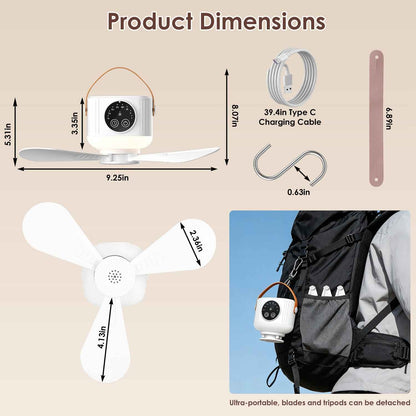 Ultimate Tent Ceiling Fan with Light: Enjoy Comfort and Illumination Anywhere