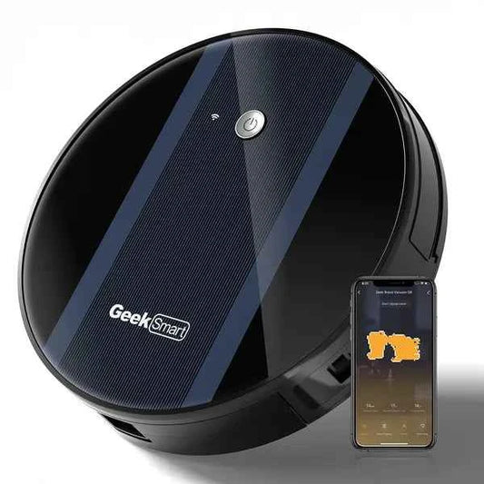Geek Smart Robot Vacuum Cleaner G6 - Ultra-Thin with 1800Pa Suction Power & Smart App Control