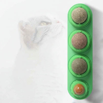 4 In 1 Catnip Ball Toy: The Ultimate Dental Care & Fun for Your Feline - VibeDroid