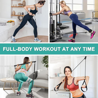 Transform Your Home Workouts with the Pilates Bar Kit with Resistance Bands - VibeDroid