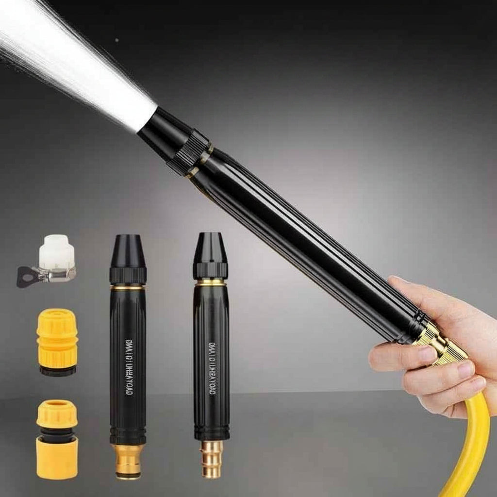Portable High Pressure Washing Water Gun Car Wash Nozzle Adjustable Nipple Type Direct Spray Home Garden Shower Watering Hose