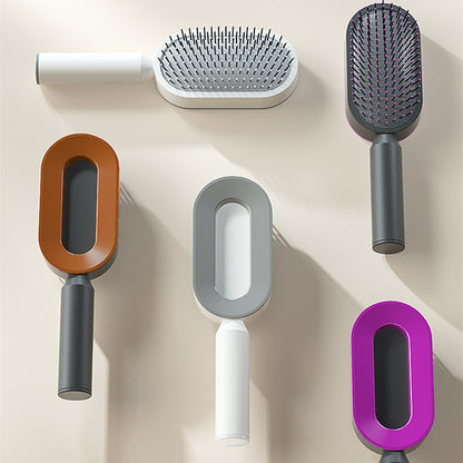 Self Cleaning Hair Brush: Effortless Brushing and Care for Healthy Hair - VibeDroid