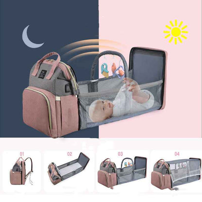 Insulated Baby Crib Backpack – Stylish, Versatile, and Perfect for New Mums - VibeDroid