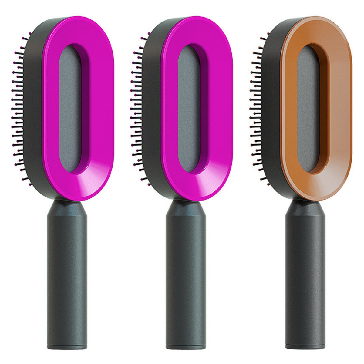 Self Cleaning Hair Brush: Effortless Brushing and Care for Healthy Hair - VibeDroid