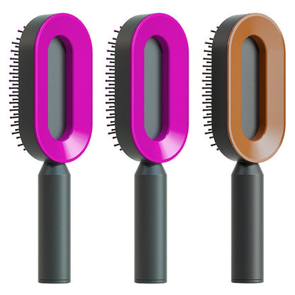 Self Cleaning Hair Brush: Effortless Brushing and Care for Healthy Hair - VibeDroid