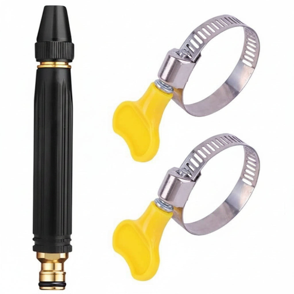 Portable High Pressure Washing Water Gun Car Wash Nozzle Adjustable Nipple Type Direct Spray Home Garden Shower Watering Hose