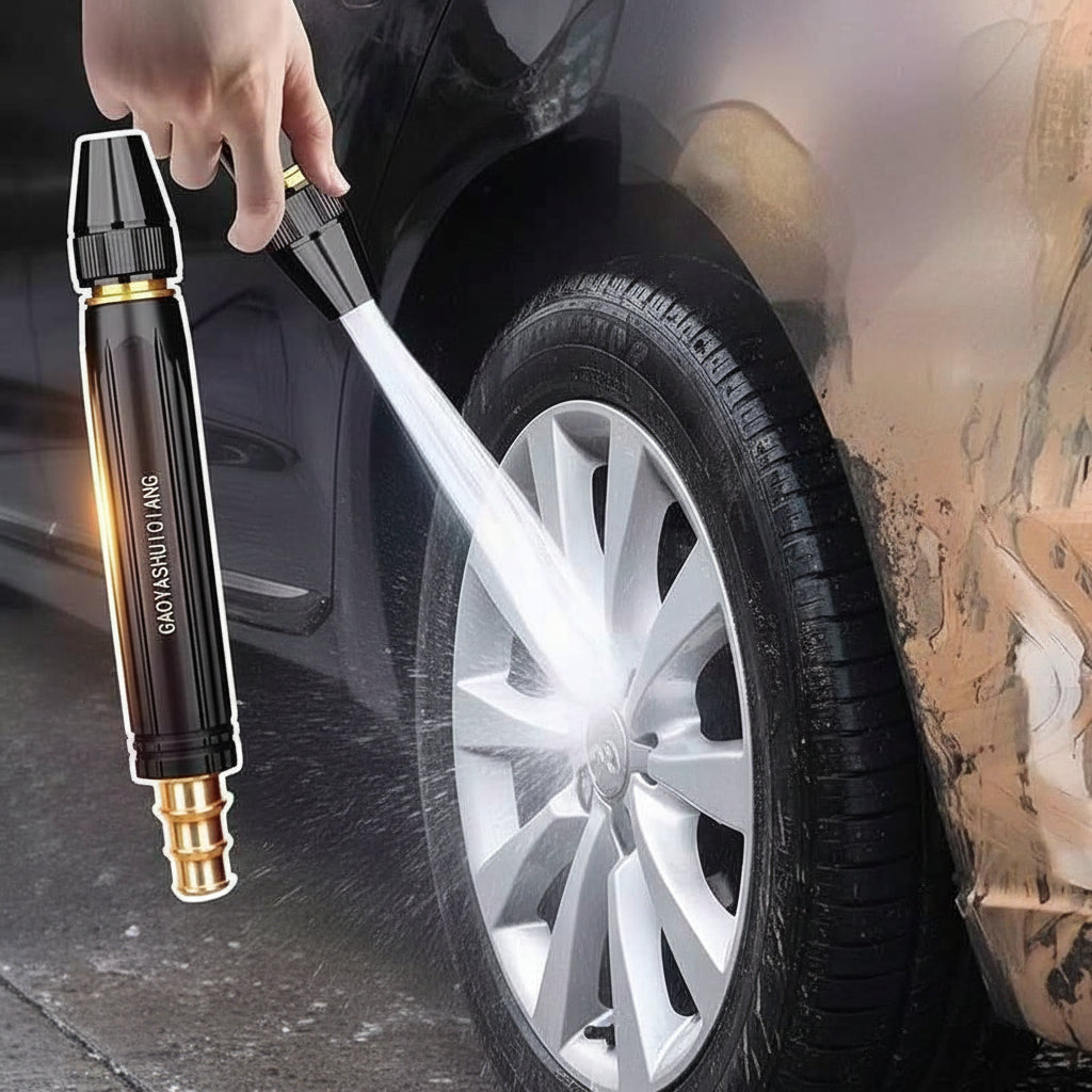 Portable High Pressure Washing Water Gun Car Wash Nozzle Adjustable Nipple Type Direct Spray Home Garden Shower Watering Hose