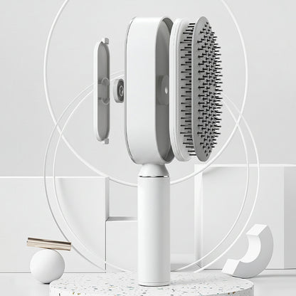 Self Cleaning Hair Brush: Effortless Brushing and Care for Healthy Hair - VibeDroid