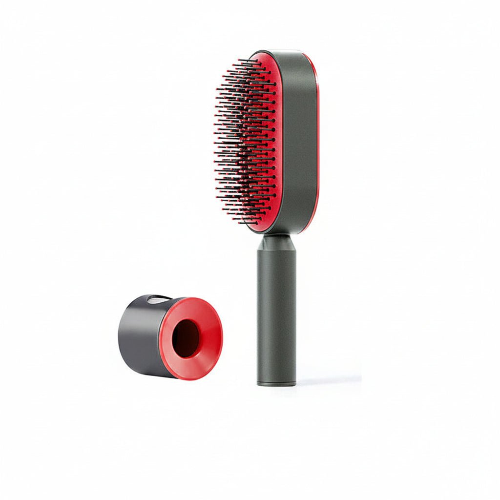 Self Cleaning Hair Brush: Effortless Brushing and Care for Healthy Hair - VibeDroid
