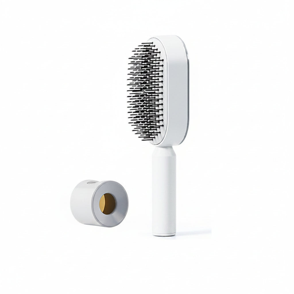 Self Cleaning Hair Brush: Effortless Brushing and Care for Healthy Hair - VibeDroid