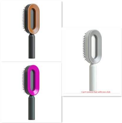 Self Cleaning Hair Brush: Effortless Brushing and Care for Healthy Hair - VibeDroid