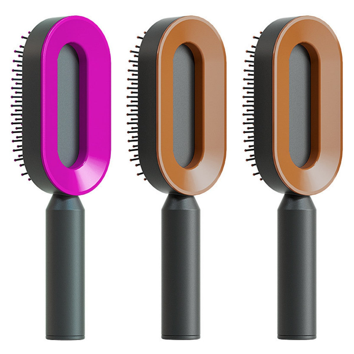 Self Cleaning Hair Brush: Effortless Brushing and Care for Healthy Hair - VibeDroid