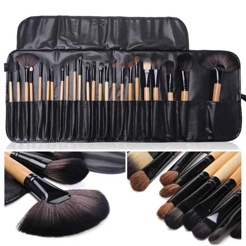 Professional Makeup Brush Set - 24 Pieces for Flawless Application