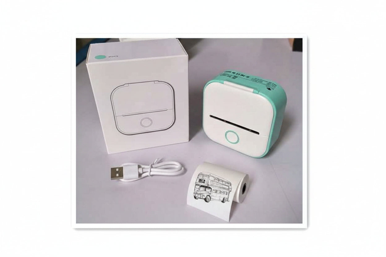 Portable Mini Thermal Label Printer - Your Ultimate On-the-Go Printing Solution - VibeDroid