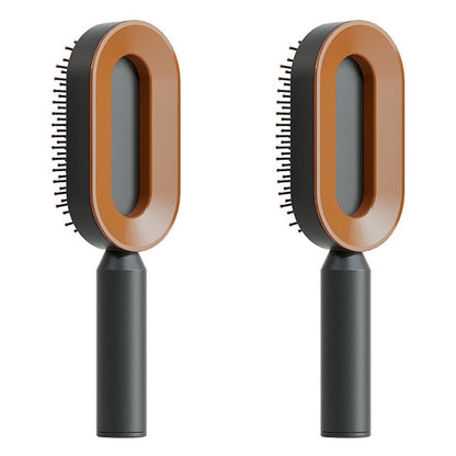 Self Cleaning Hair Brush: Effortless Brushing and Care for Healthy Hair - VibeDroid