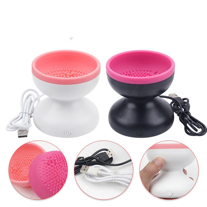 Effortless Electric Makeup Brush Cleaner for Spotless Beauty Tools - VibeDroid