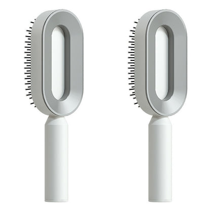 Self Cleaning Hair Brush: Effortless Brushing and Care for Healthy Hair - VibeDroid