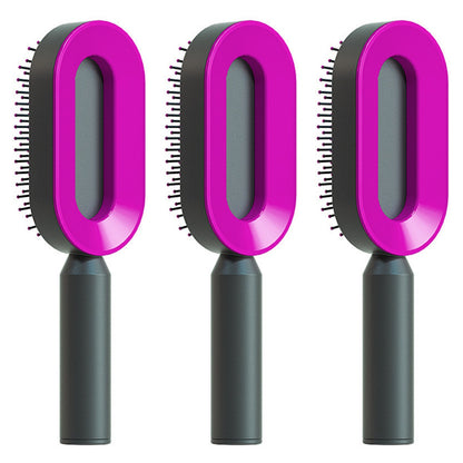 Self Cleaning Hair Brush: Effortless Brushing and Care for Healthy Hair - VibeDroid