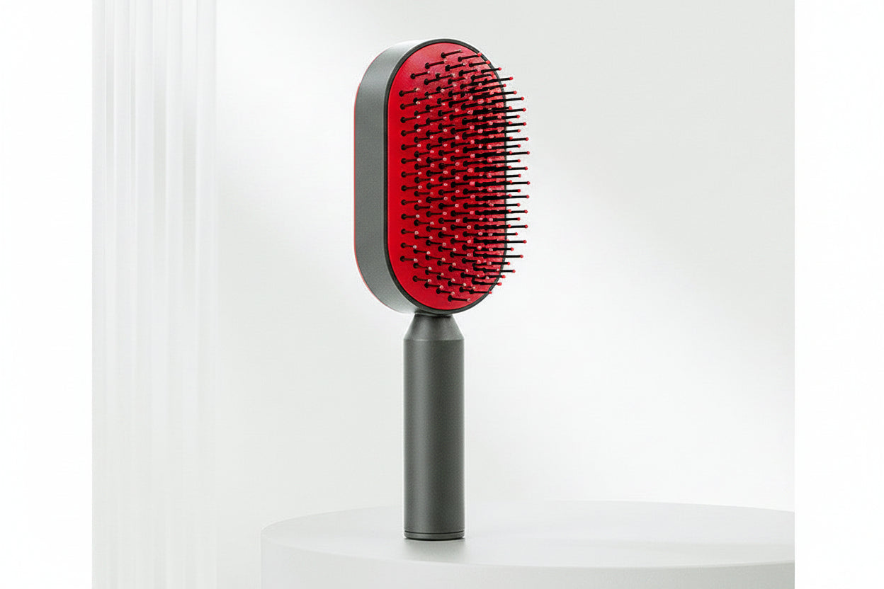 Self Cleaning Hair Brush: Effortless Brushing and Care for Healthy Hair - VibeDroid