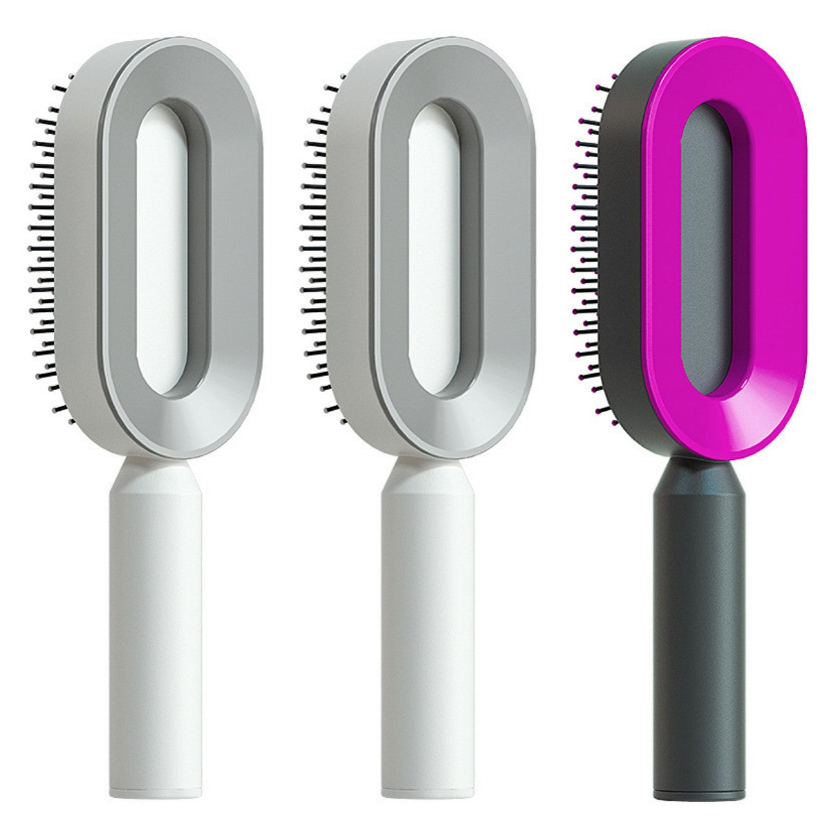 Self Cleaning Hair Brush: Effortless Brushing and Care for Healthy Hair - VibeDroid