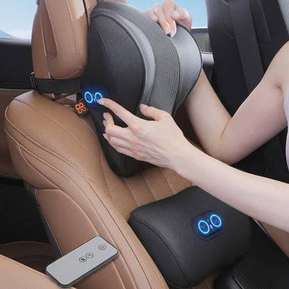 Car Headrest Electric Massage Lumbar Support Cushion