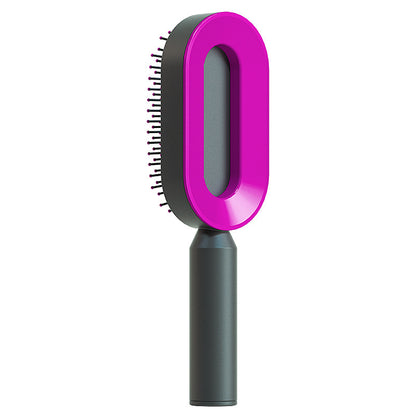 Self Cleaning Hair Brush: Effortless Brushing and Care for Healthy Hair - VibeDroid