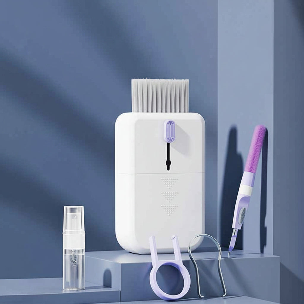 Portable 11 In 1 Multifunctional Cleaning Kit Computer Keyboard Cleaner Phone Screen Clean Tools Earphone Clean Brush With Storage Box